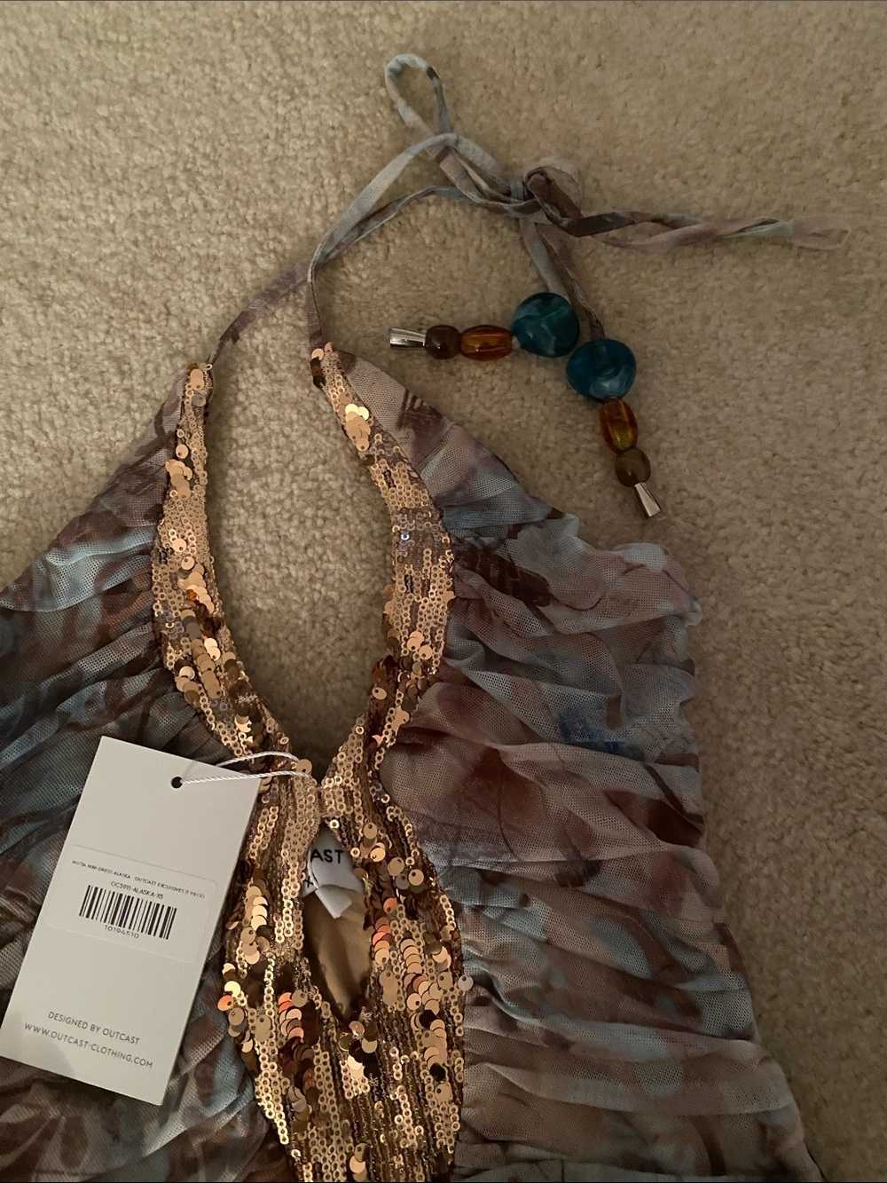 Outcast XS. NWT Mutia a Alaska mini dress - Picture 6 of 9